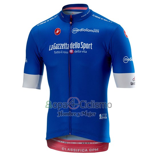 Giro d'Italia Ropa Ciclismo Culotte Corto 2018 Hombre Mangas Cortas Azul